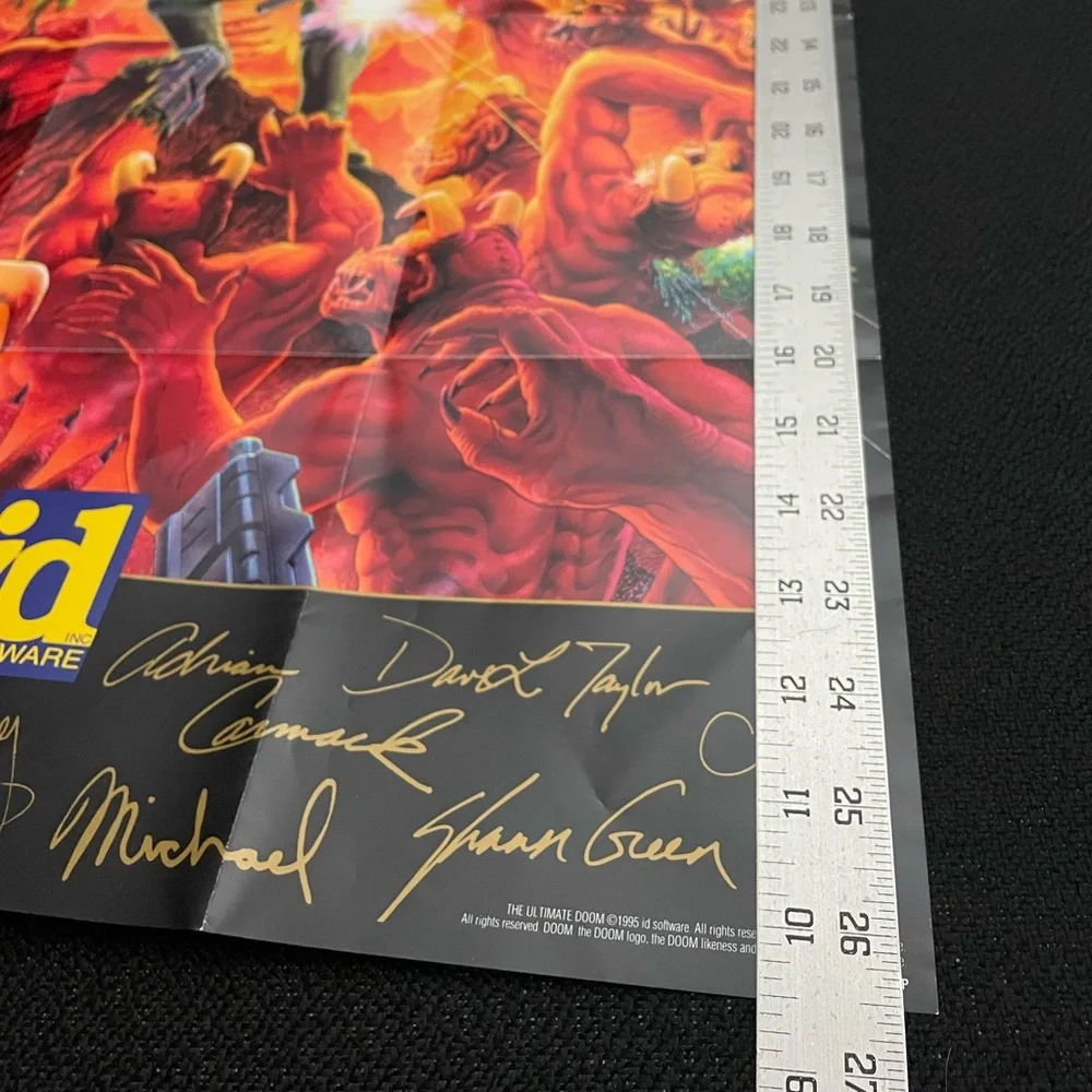 VTG 90s poster for ‘Ultimate Doom’ PC game